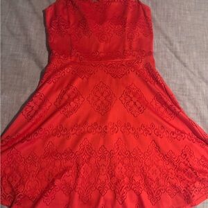 Coral Lace Dress